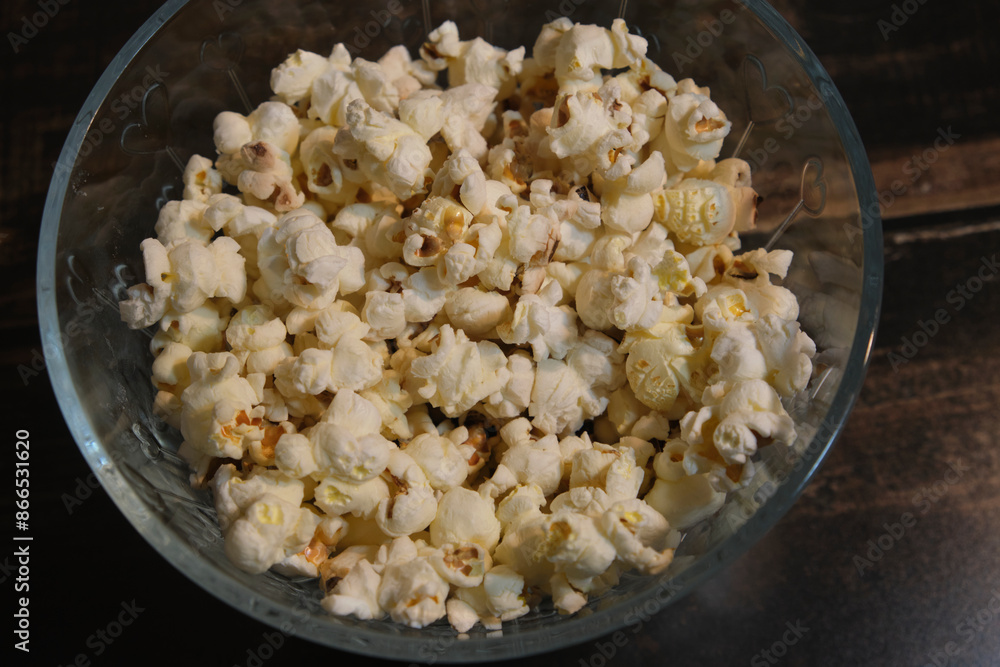 popcorn in bowl popcorn in bowl