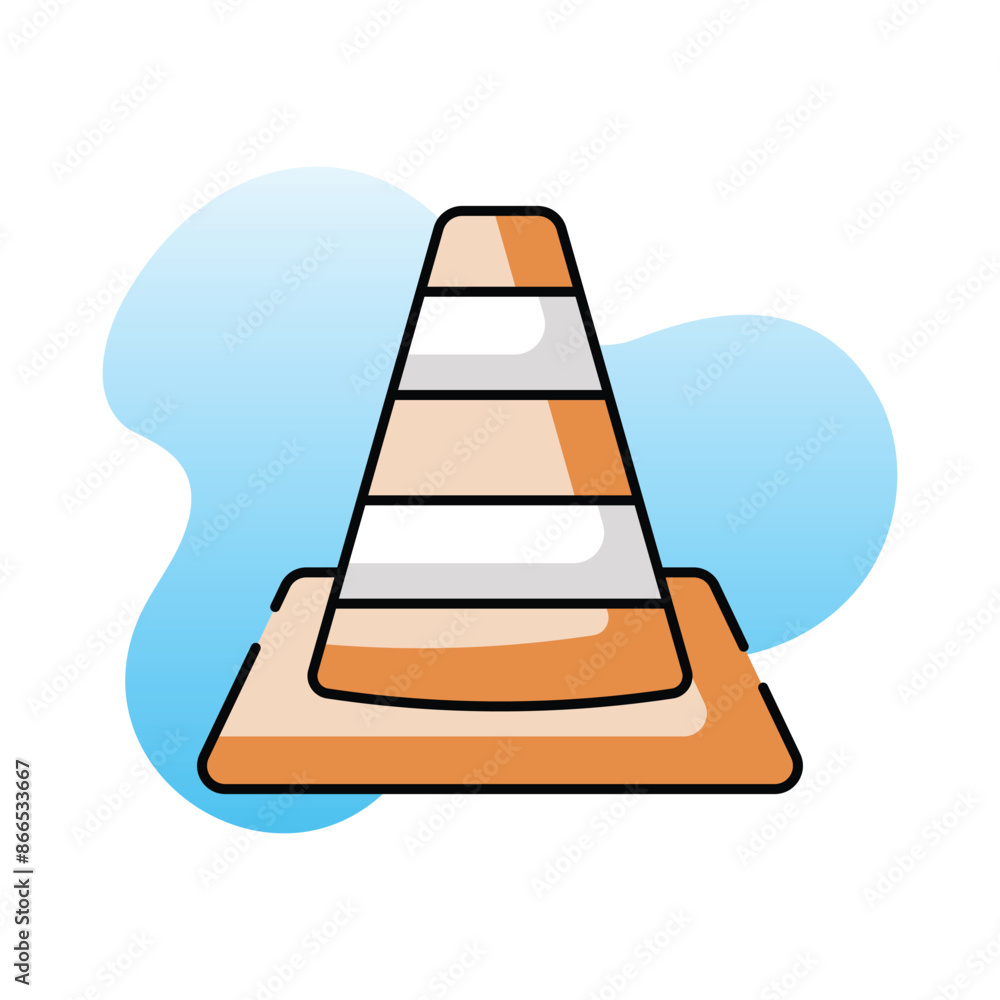 Racing Vlc vector icon Racing Vlc vector icon
