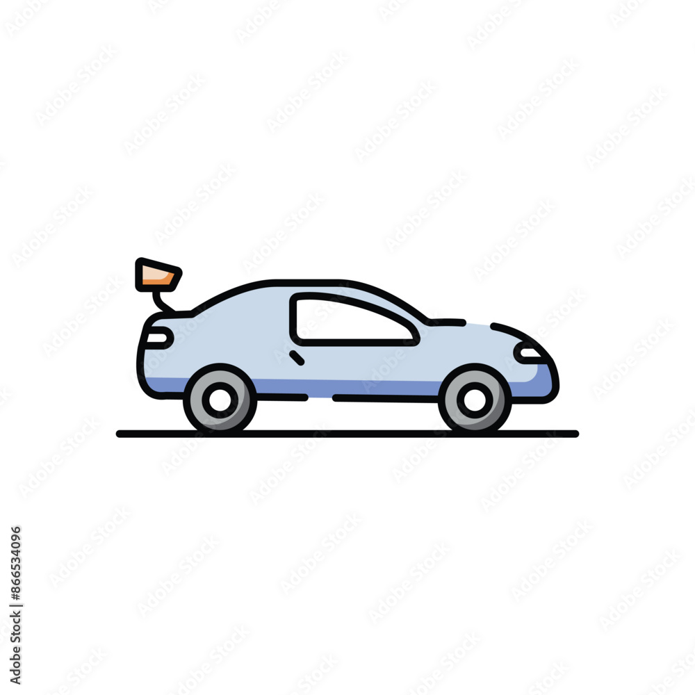Racing Car vector icon Racing Car vector icon