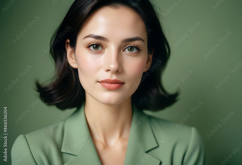 Beautiful elegant woman front view photo Beautiful elegant woman front view photo