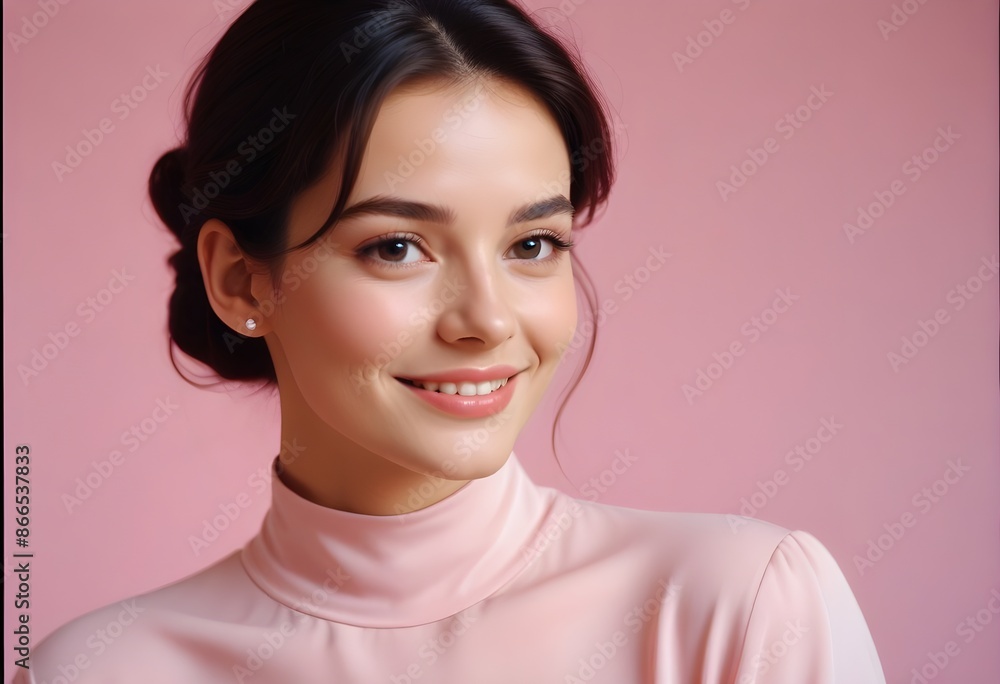 Beautiful elegant woman front view photo Beautiful elegant woman front view photo
