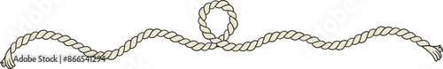 Rope border and corner. lasso with corner loops.