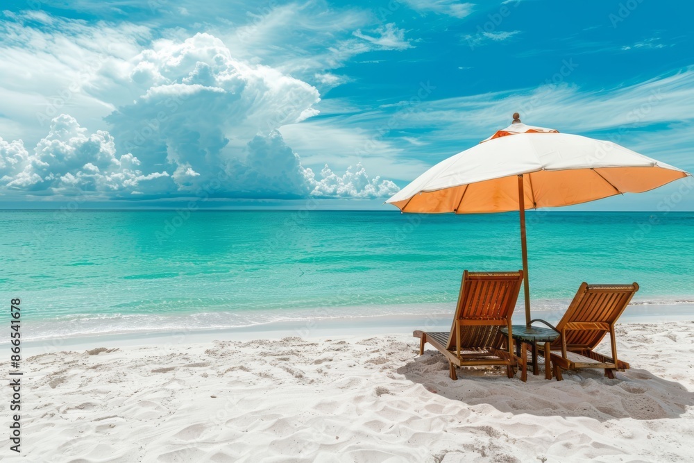 Fototapeta premium Beach, summer, sea, ocean, waves