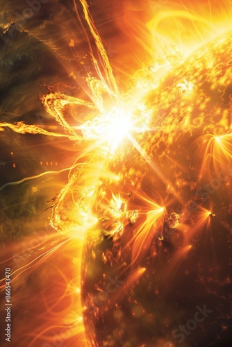 Explosive Solar Flare Activity from the Sun © Julia Jones