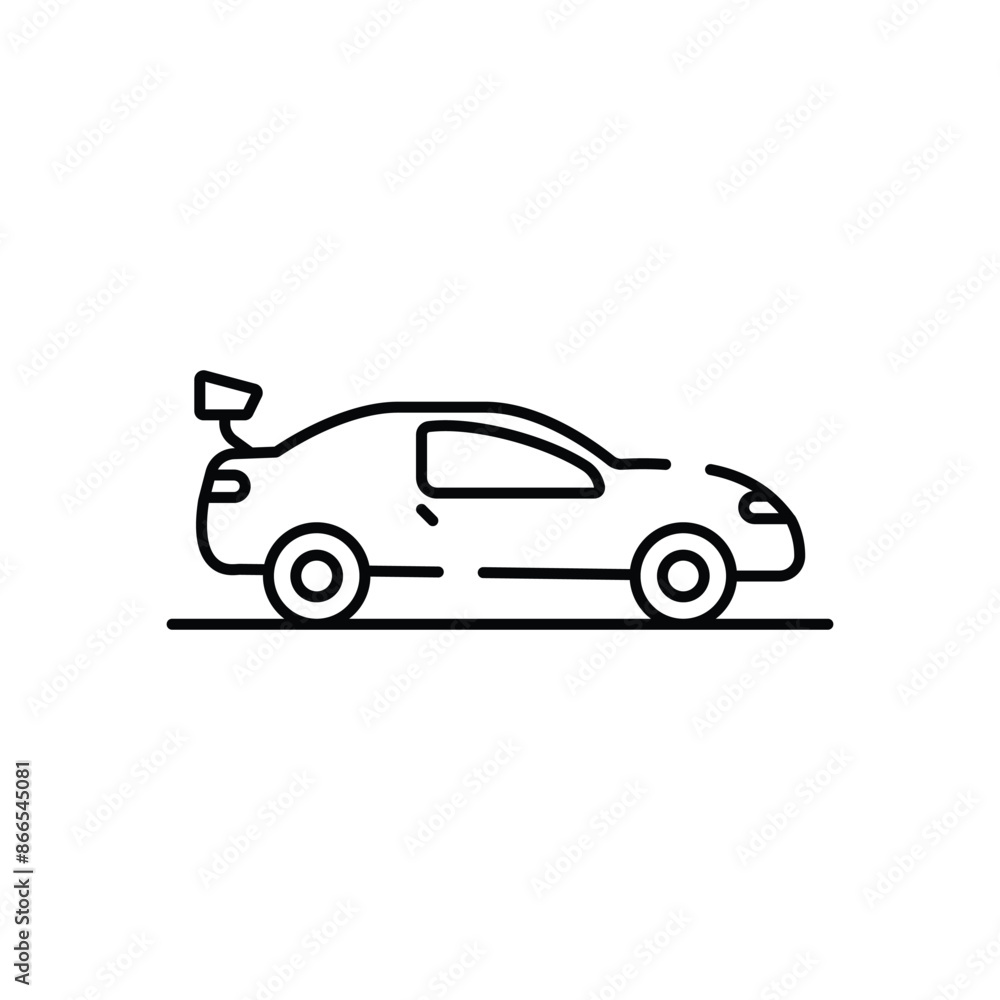 Racing Car vector icon Racing Car vector icon