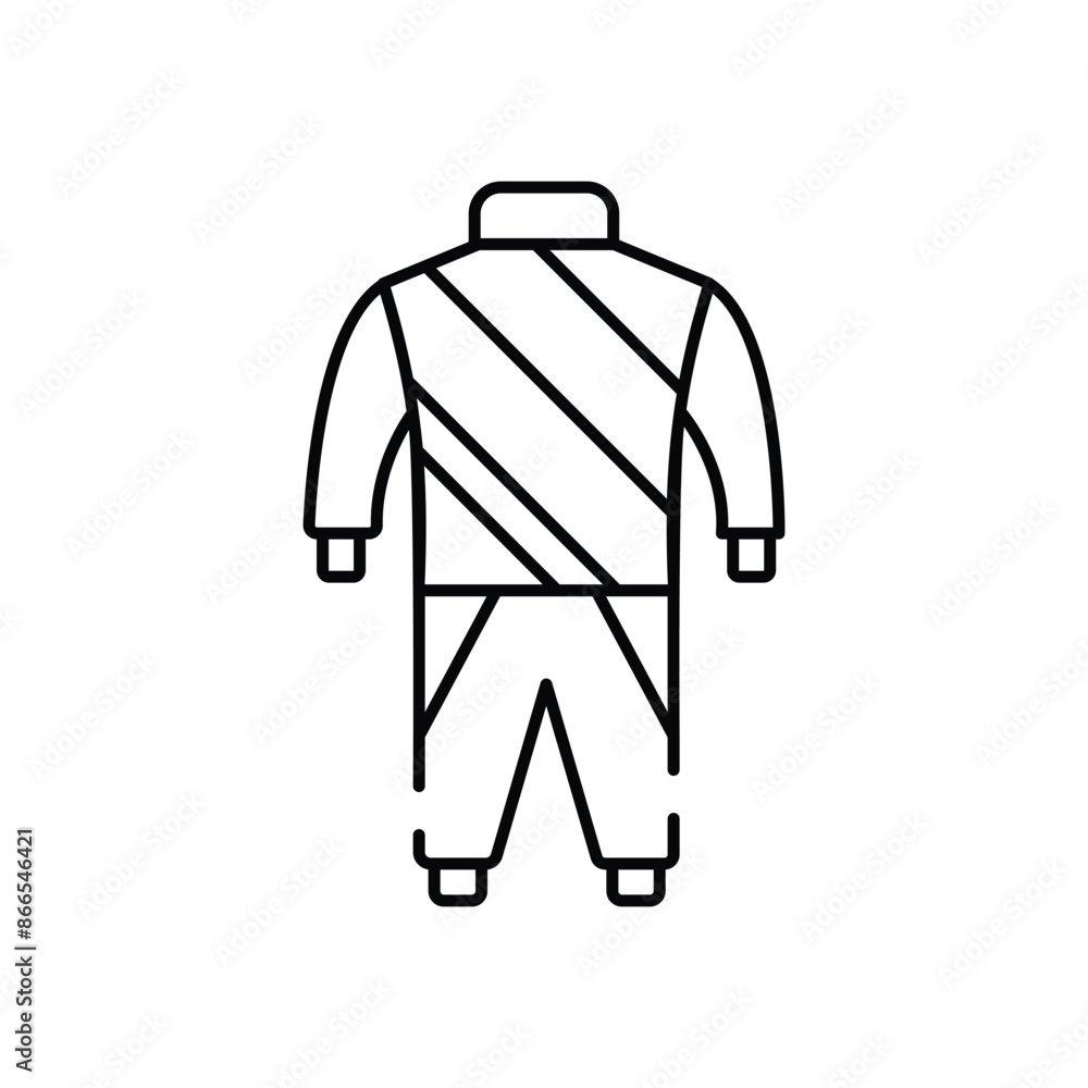 Race Suit vector icon Race Suit vector icon