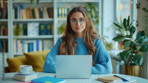 The Woman with Laptop