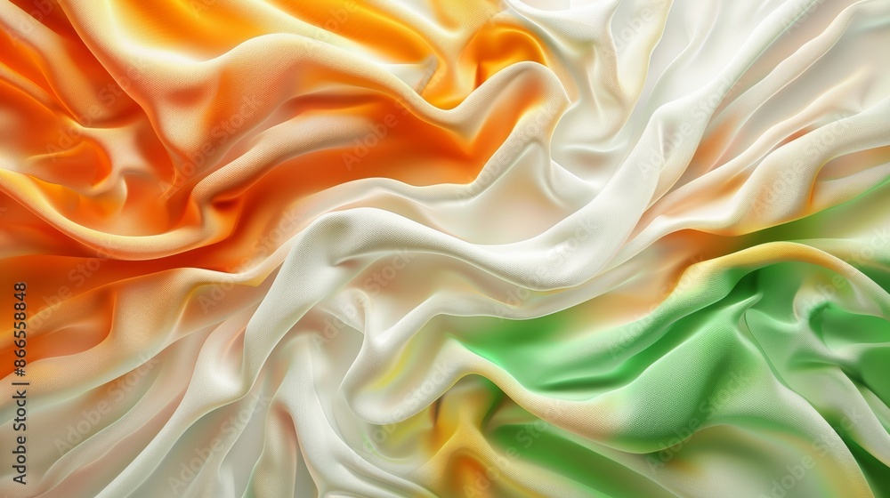Indian independence day abstract color background with waves. Indian independence day abstract color background with waves.