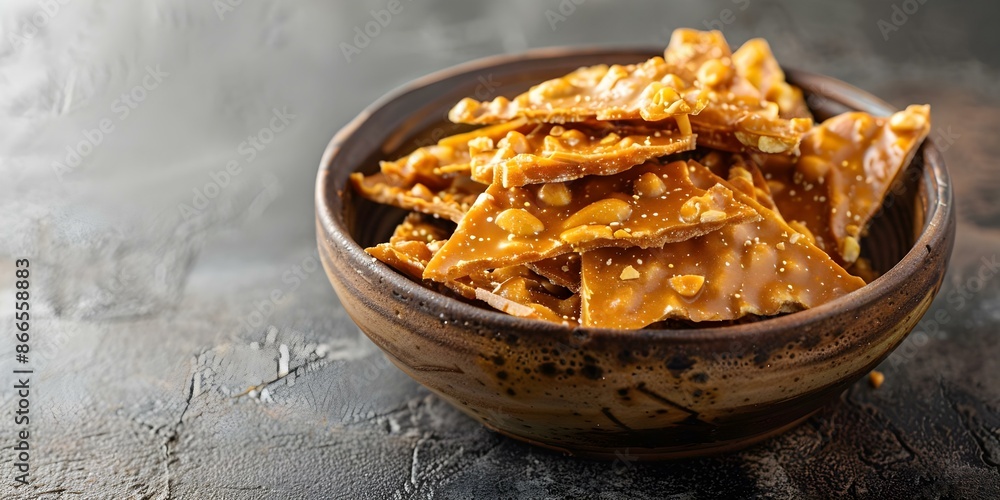 Traditional Brazilian De Moleque Peanut Brittle A Taste of Brazil. Concept Brazilian Cuisine, Moleque Peanut Brittle, Traditional Treat, Brazilian Dessert, Culinary Heritage Traditional Brazilian De Moleque Peanut Brittle A Taste of Brazil. Concept Brazilian Cuisine, Moleque Peanut Brittle, Traditional Treat, Brazilian Dessert, Culinary Heritage