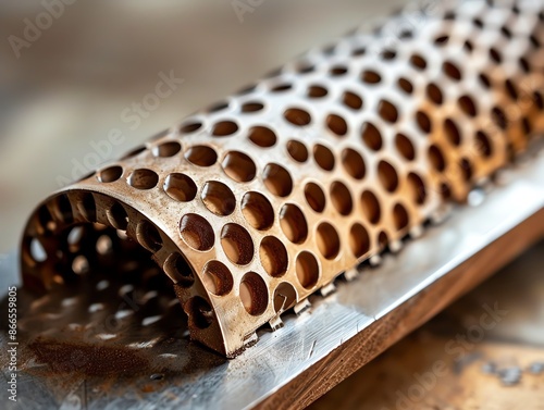 A detailed image of a drywall rasp