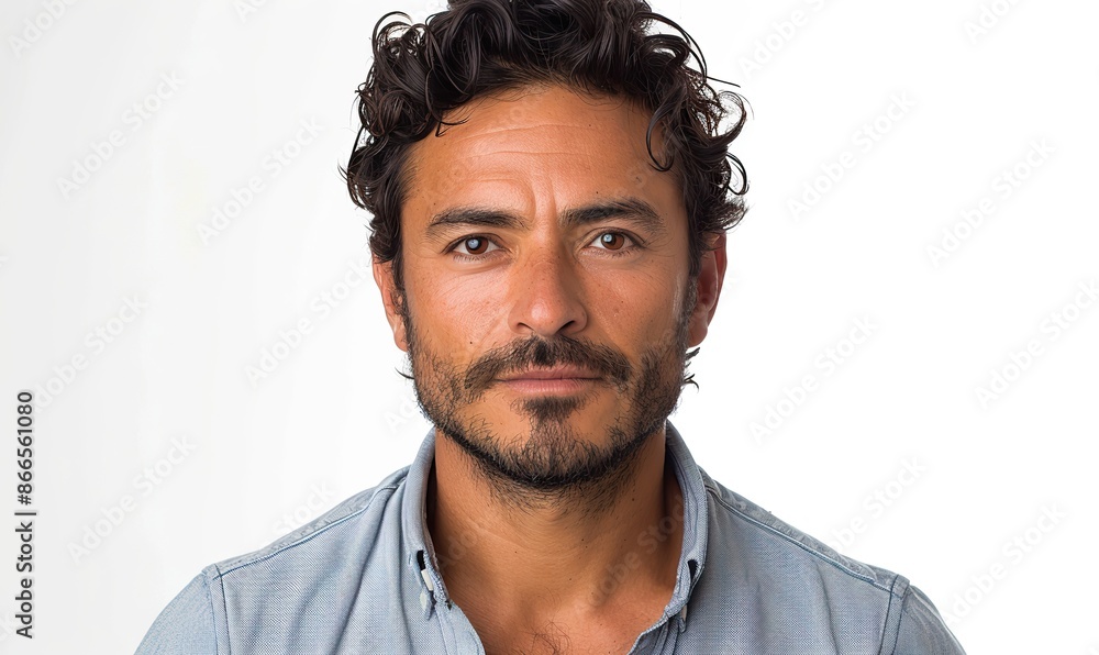Man's professional portrait on white background. Man's professional portrait on white background.
