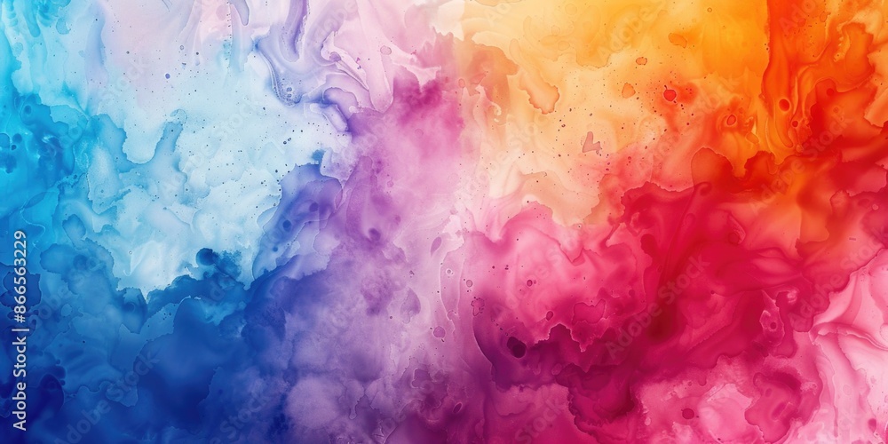 A colorful painting with blue, red, and yellow colors A colorful painting with blue, red, and yellow colors