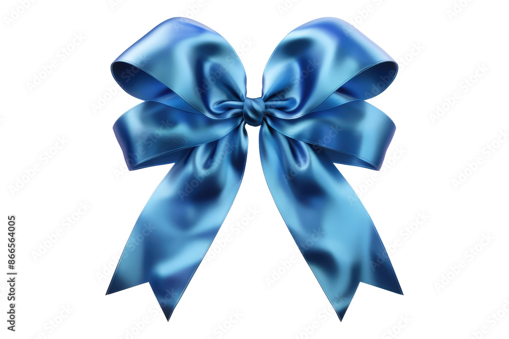 Blue ribbon isolated on transparent background Blue ribbon isolated on transparent background