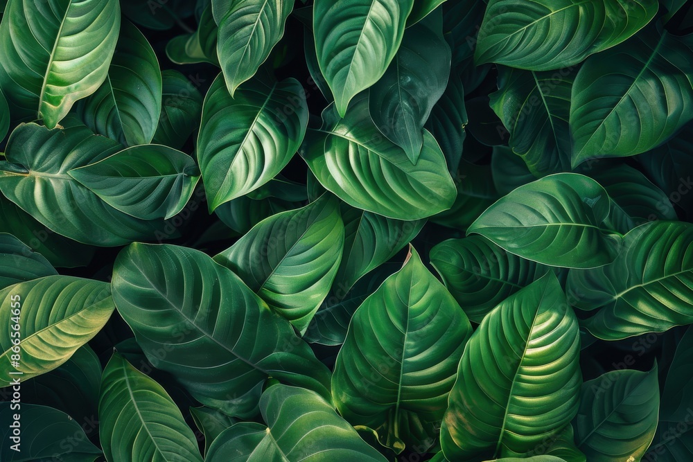 custom made wallpaper toronto digitalTexture of green foliage, background of natural growth, exotic foliage