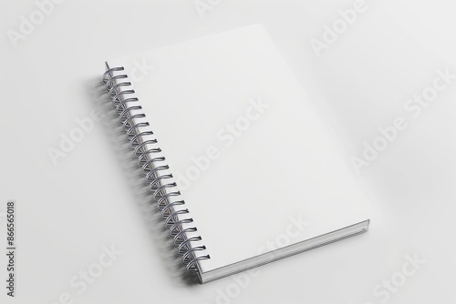 An isolated white paper cover mockup template isolated on a transparent background. © Mark