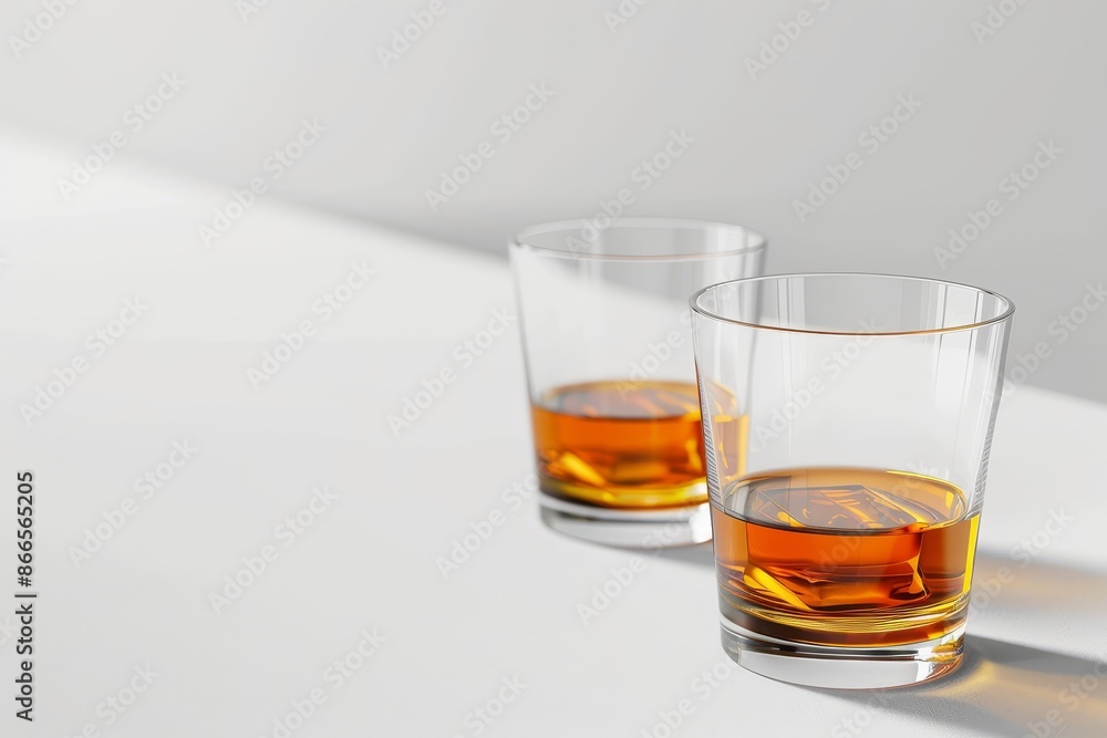 A clear mockup glass on a white background creates a clean and minimalist template for presentations or creative designs. A clear mockup glass on a white background creates a clean and minimalist template for presentations or creative designs.