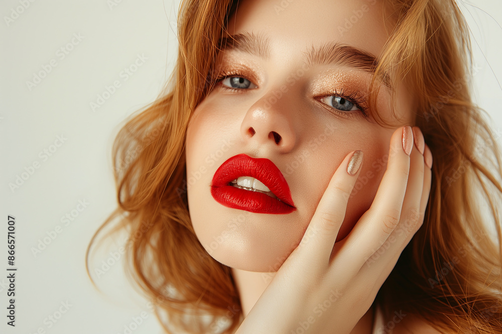 A beautiful beauty model's studio commercial photo A beautiful beauty model's studio commercial photo