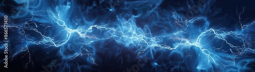 Ethereal patterns of electrical energy creating a mesmerizing backdrop