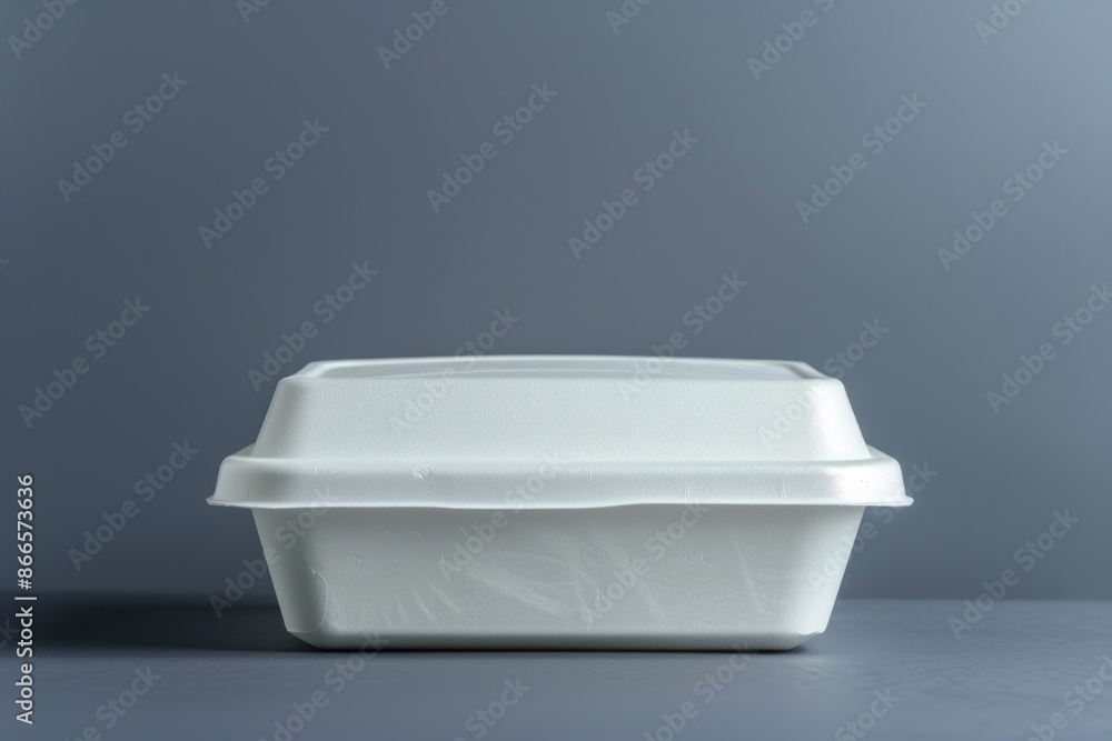 A mockup for a takeaway box with space for a logo or graphic design A mockup for a takeaway box with space for a logo or graphic design