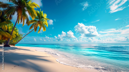 Summer landscape of tropical island at maldives © Birgit Reitz-Hofmann
