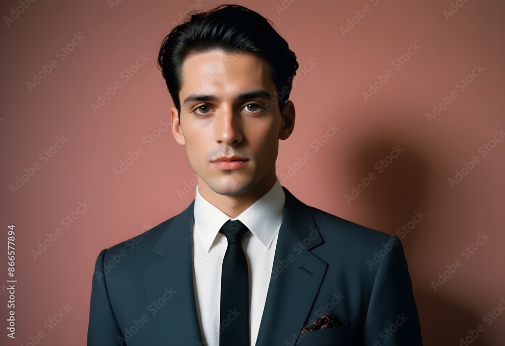 Man in suit on clean background Man in suit on clean background