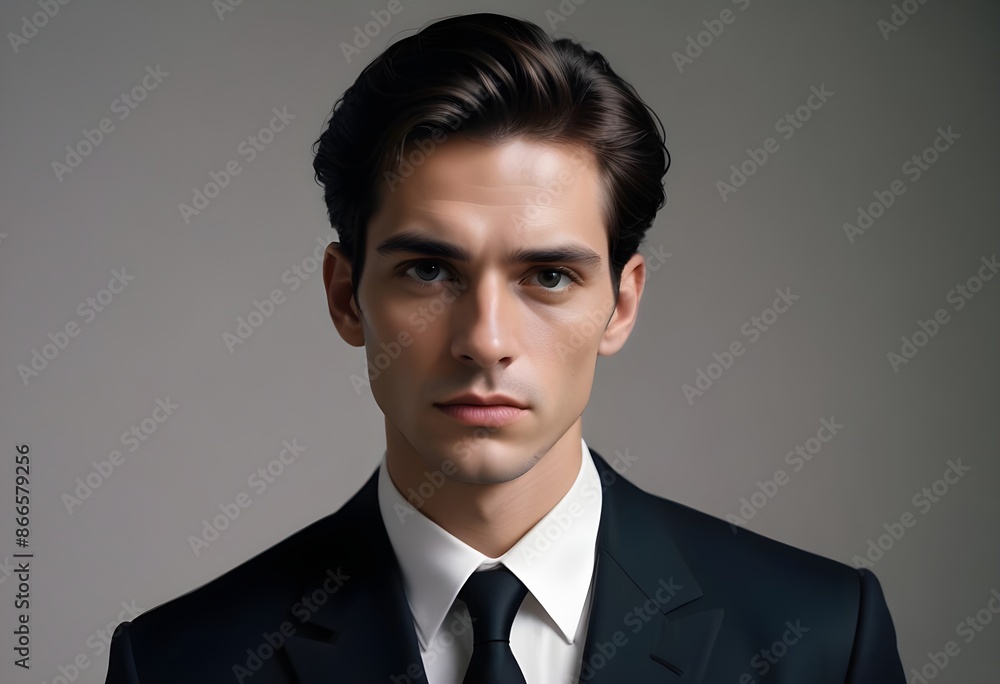 Man in suit on clean background Man in suit on clean background