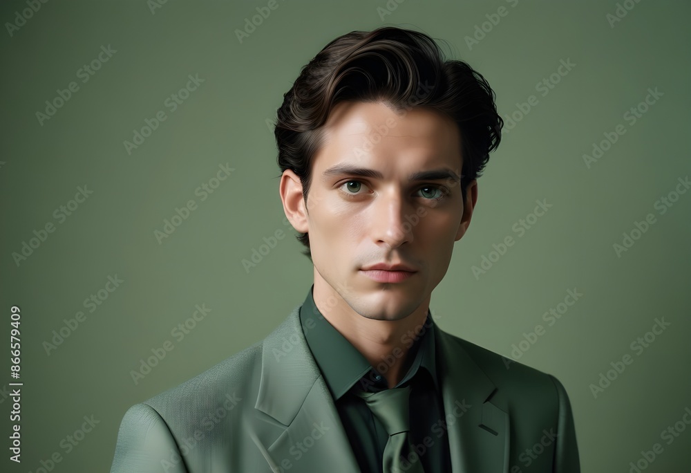 Man in suit on clean background Man in suit on clean background