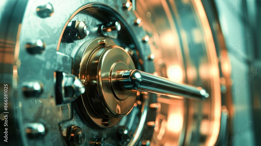 Secure vault door closing, symbolizing market protection Secure vault door closing, symbolizing market protection