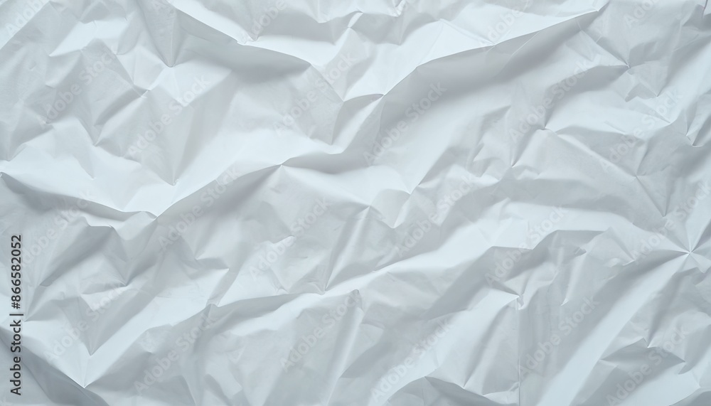 Obraz premium Crumpled White Paper Texture Background 