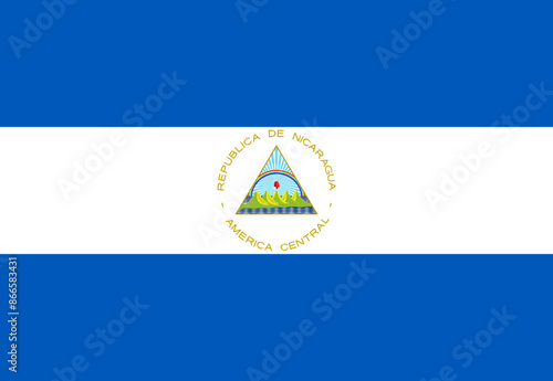 Nicaragua flag illustrator country flags
