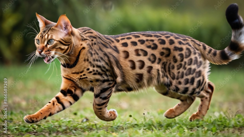 Hunting Bengal: Dynamic Mid-Pounce Capture Hunting Bengal: Dynamic Mid-Pounce Capture