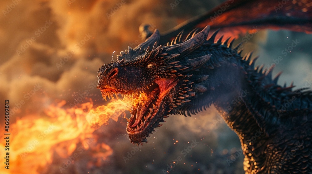 fire breathing dragon fire breathing dragon