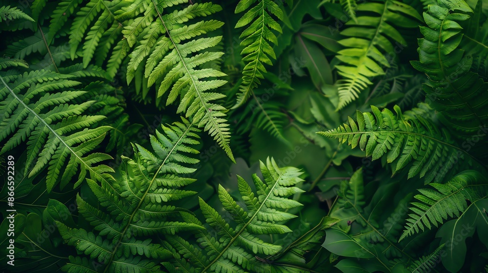 Closeup of lush fern leaves, natural and green, selective focus, forest floor theme, vibrant, manipulation, woodland backdrop Closeup of lush fern leaves, natural and green, selective focus, forest floor theme, vibrant, manipulation, woodland backdrop