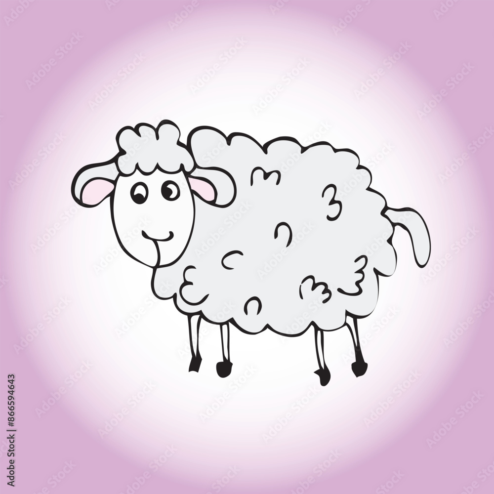 illustration of sheep illustration of sheep