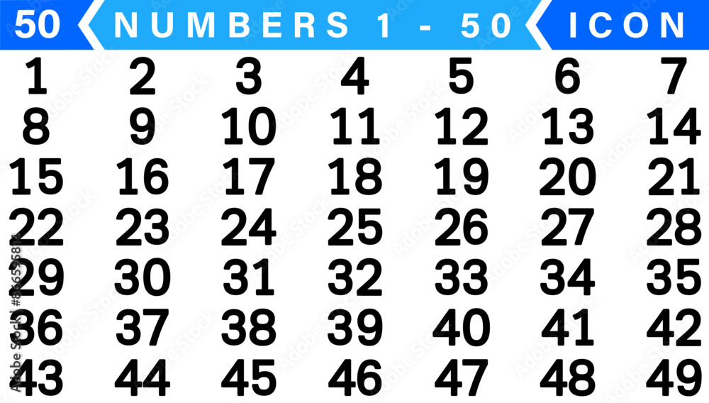 Numbers 1 - 48 - Black Circle , Inner White Border with White Numbers Numbers 1 - 48 - Black Circle , Inner White Border with White Numbers