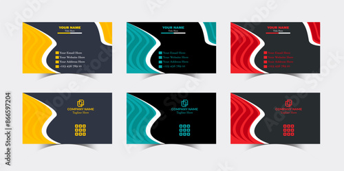 Professional Modern Creative and Clean Corporate company visiting Business Card design Template