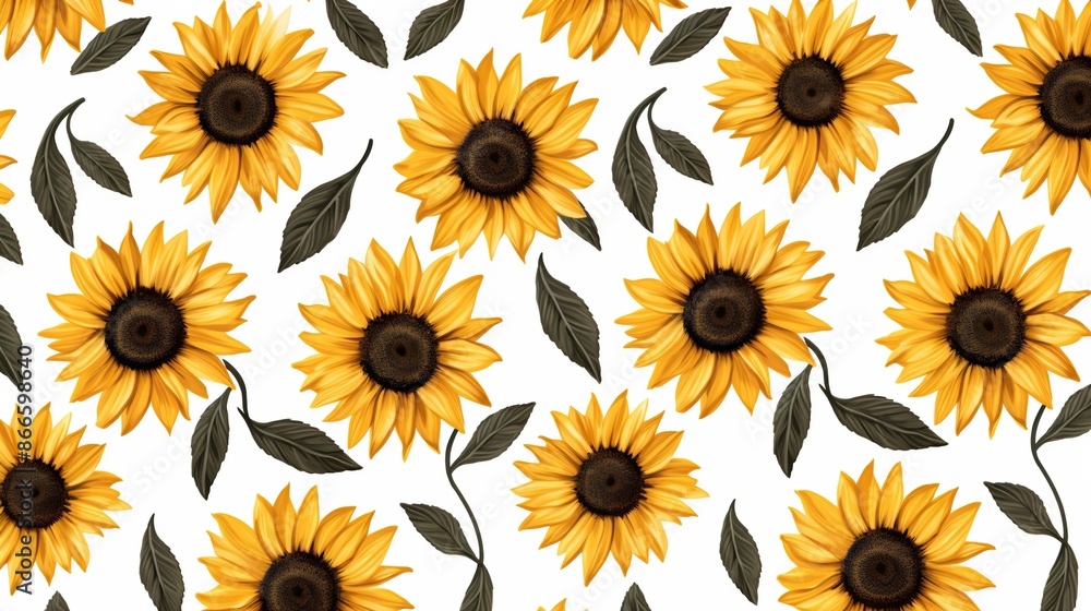 pattern with sunflowers pattern with sunflowers