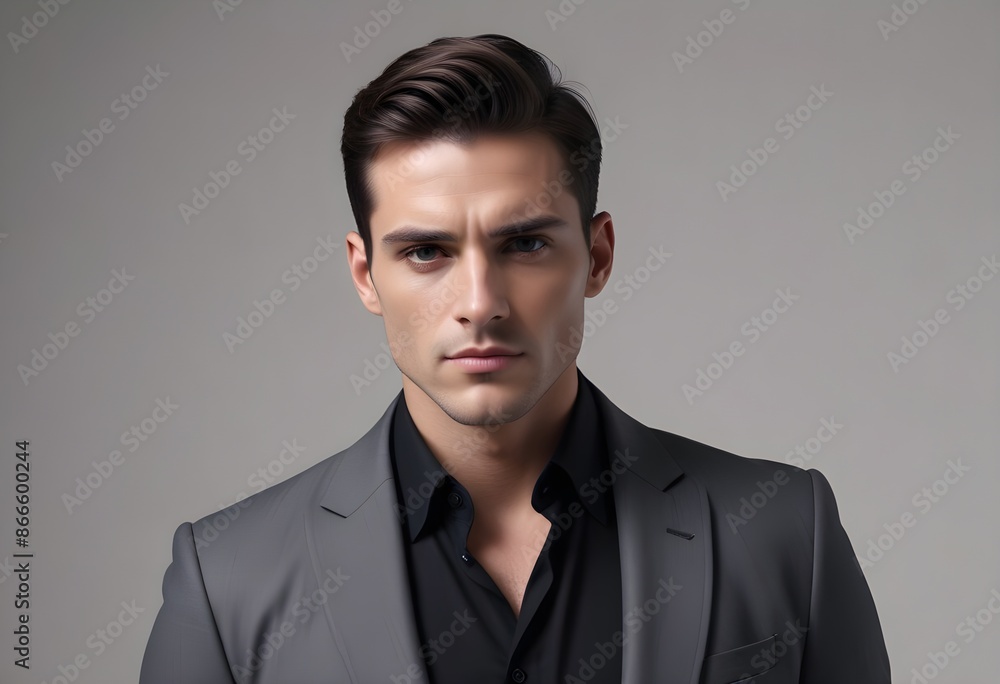 Man in suit on clean background Man in suit on clean background
