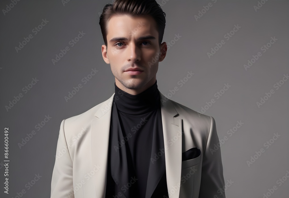 Man in suit on clean background Man in suit on clean background