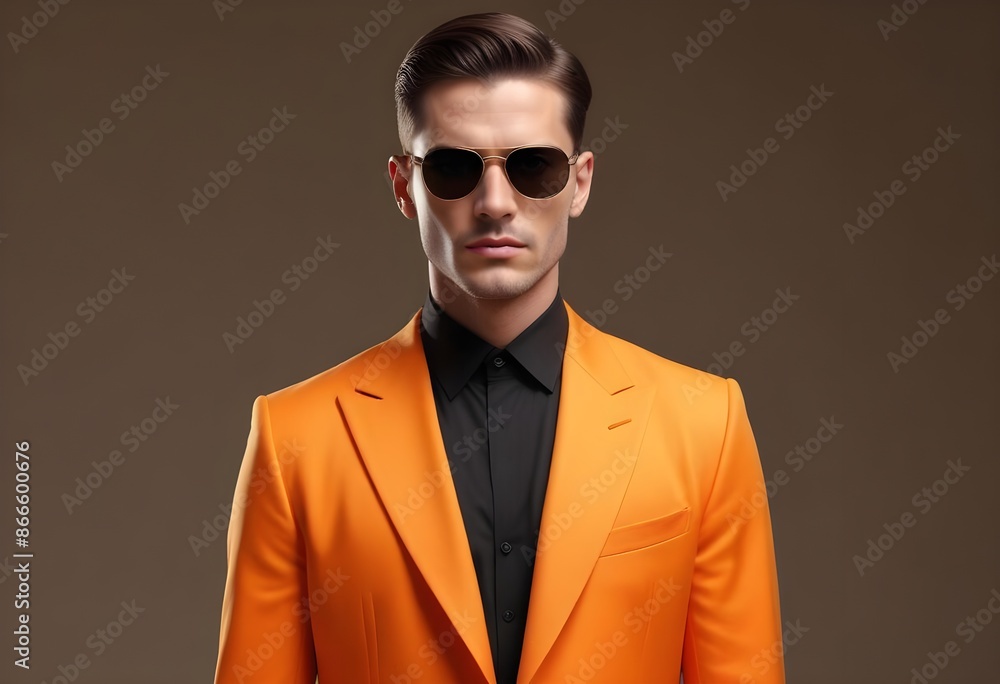 Man in suit on clean background Man in suit on clean background