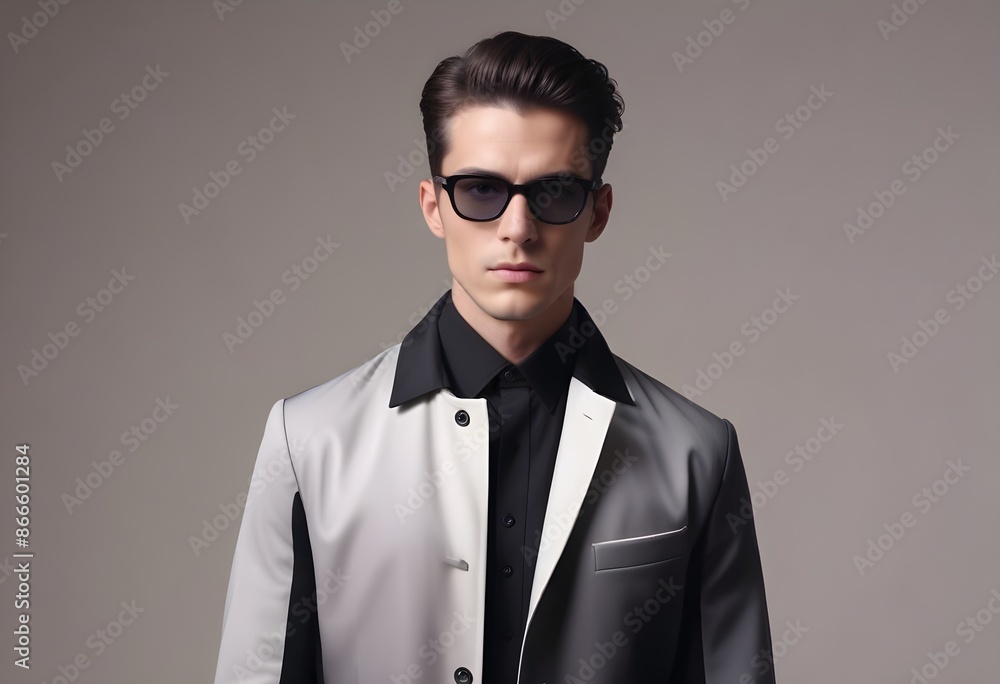 Man in suit on clean background Man in suit on clean background
