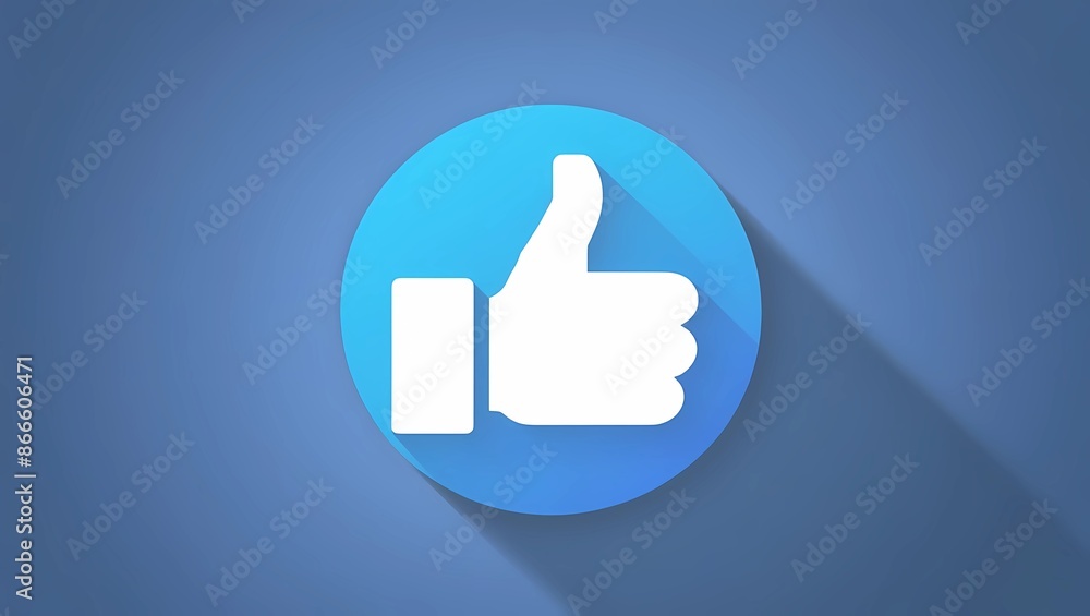Social Media Engagement Icon with Thumbs Up Like Button for Positive Feedback and Interaction
Social Media Engagement Icon with Thumbs Up Like Button for Positive Feedback and Interaction