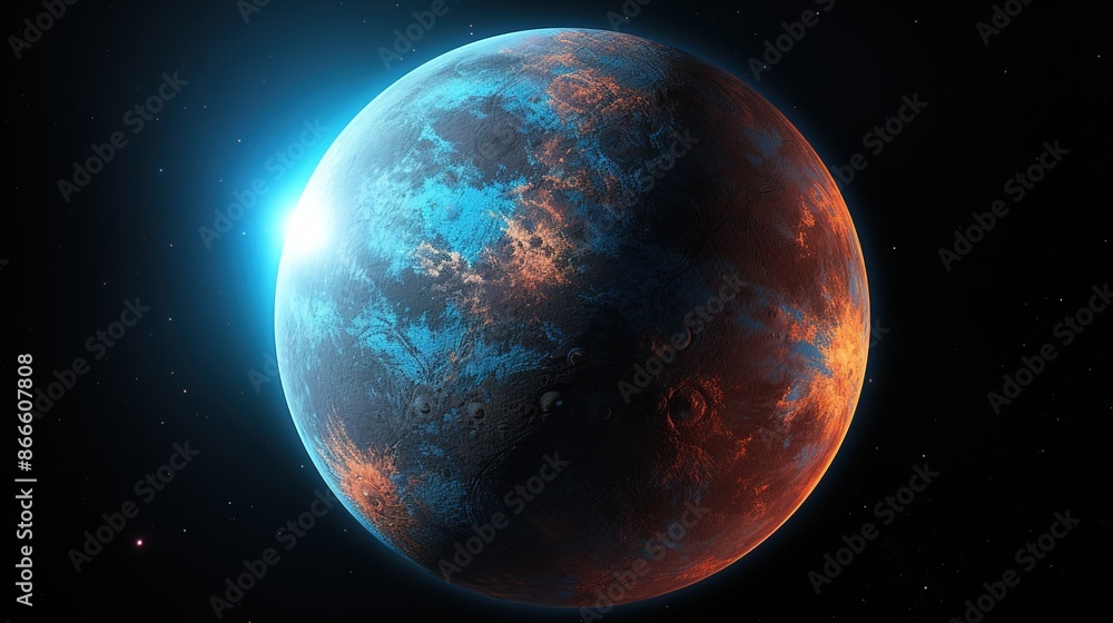 Obraz premium earth and moon