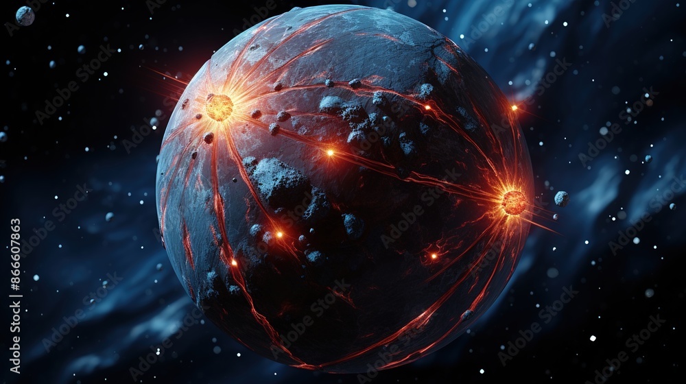 Obraz premium earth and sun