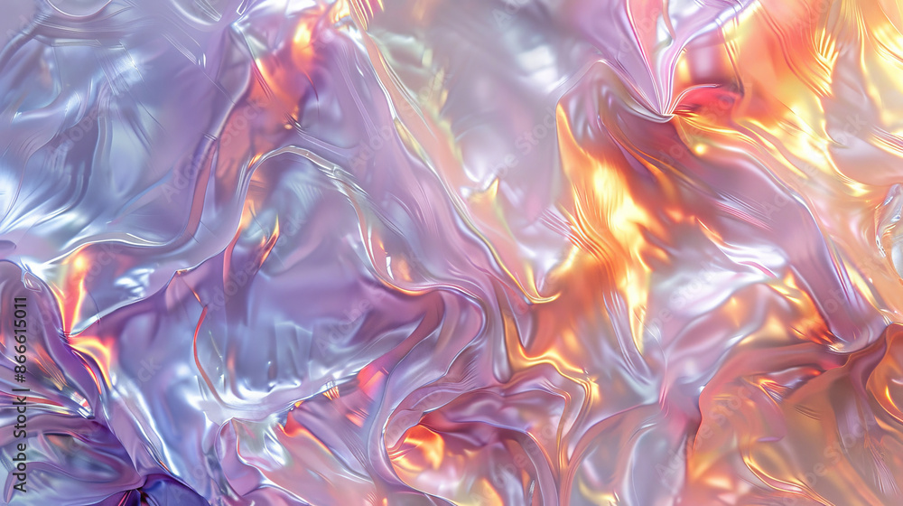 Fototapeta premium Abstract pearl background with lustrous nacre mother of pearl cloud blur with prism colours