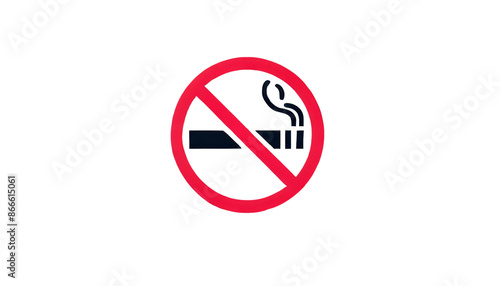 A minimalist 'No Smoking' sign with a red circle and a diagonal line over a black smoking cigarette icon, depicted on a transparent background Free Download A minimalist 'No Smoking' sign with a red circle and a diagonal line over a black smoking cigarette icon, depicted on a transparent background - GFXLoad