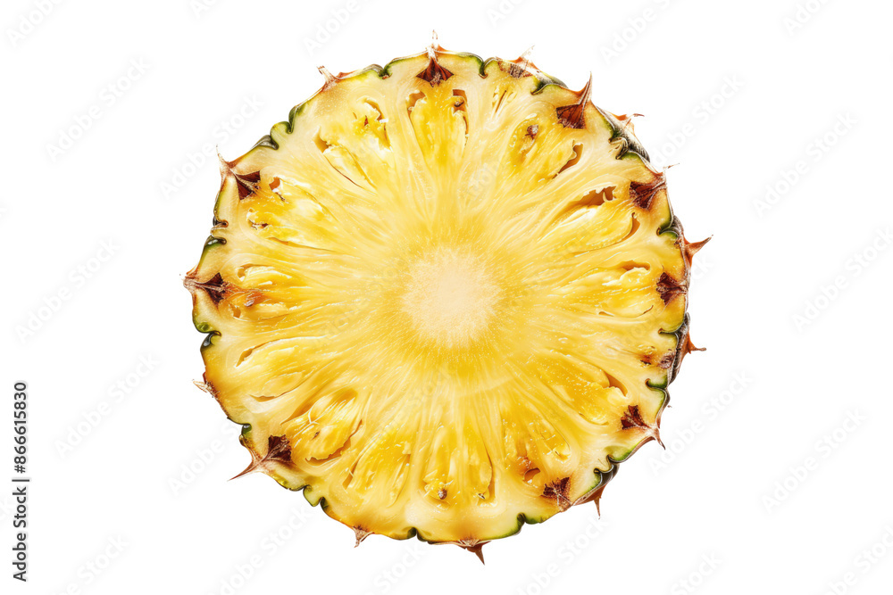 Pineapple slice isolated on transparent background Pineapple slice isolated on transparent background