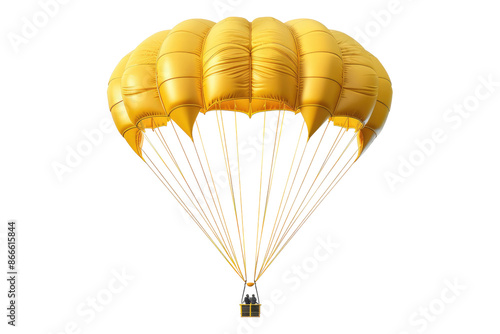 Parachute excellence isolated on white background