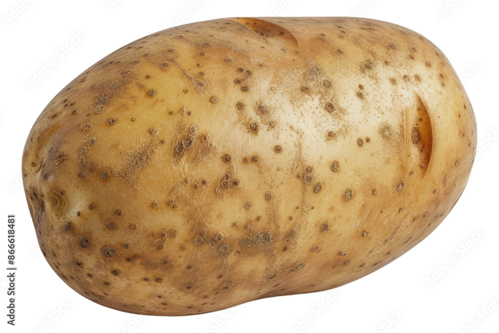 Potato closeup isolated on white background Potato closeup isolated on white background