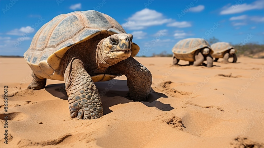 Obraz premium turtle on the sand